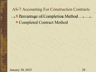 Accounting Standards 1 15 | PPT
