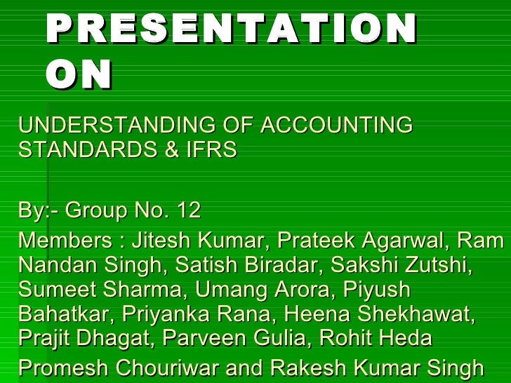 Accounting standards ppt