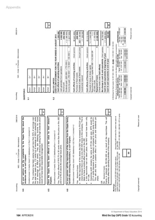 © Department of Basic Education 2014
164 appendix Mind the Gap CAPS Grade 12 Accounting
Appendix
 