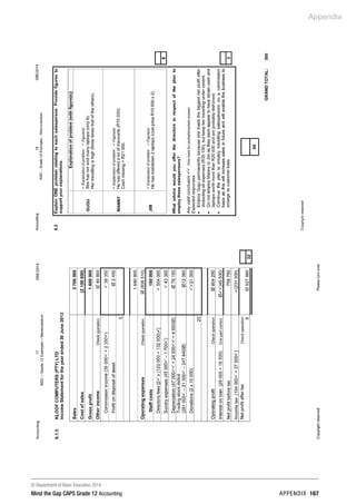 © Department of Basic Education 2014
Mind the Gap CAPS Grade 12 Accounting appendix 167
Appendix
 