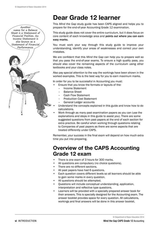 Accounting study guide grade 12