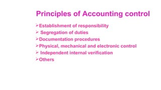 Accounting system and control | PPT