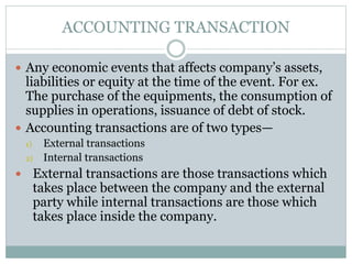 Accounting transaction | PPTX