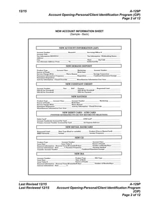 Account Opening-Personal or Client Identification Program BOM ...