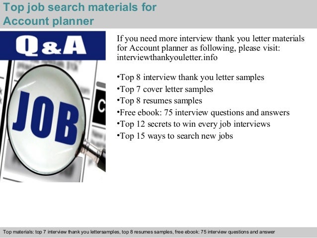 account planner cover letter