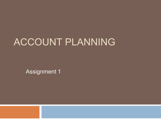 Account planning | PPT