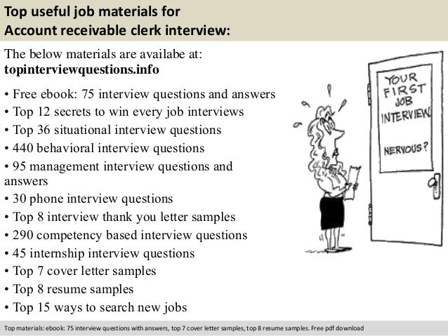 Account receivable clerk interview questions
