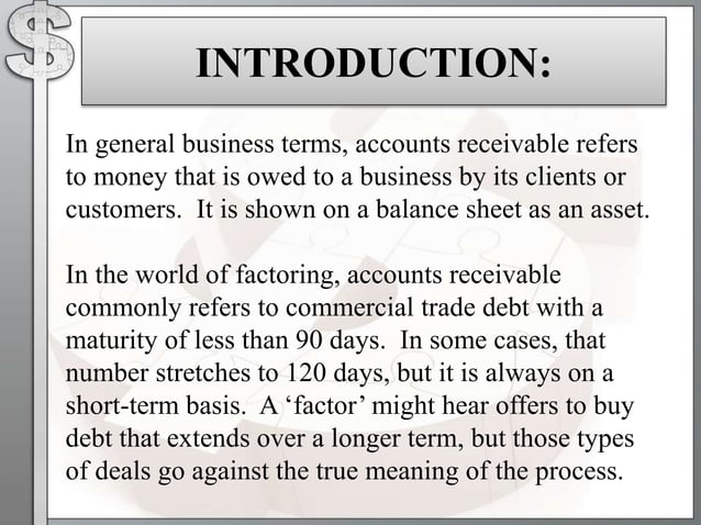 Which Statements Are True About Factoring Accounts Account receivable factoring | PPT