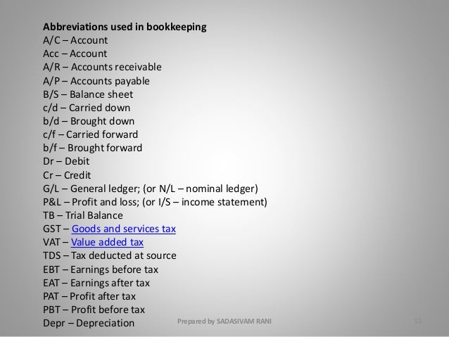 ACCOUNTING INFORMATION