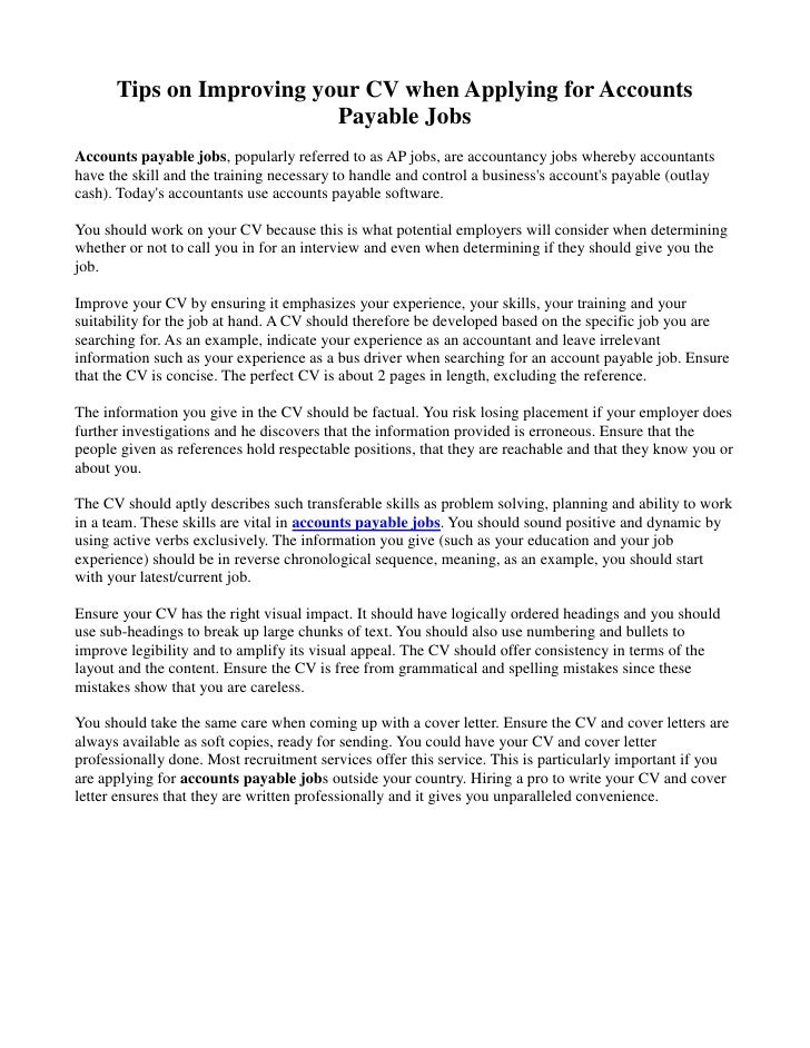 Accounts payable jobs
