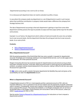 Account's assignment | DOCX