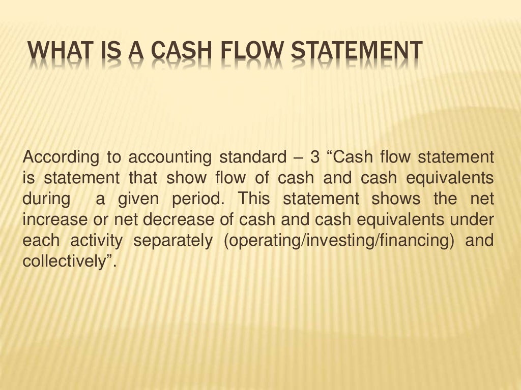 Cash Flow Statement
