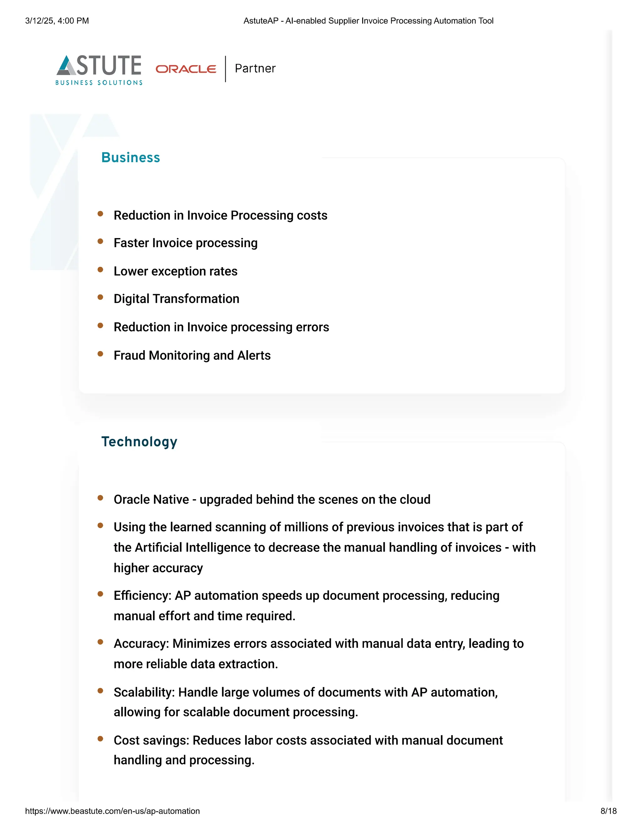 AI-Powered Accounts Payable Automation – AstuteAP for Seamless Invoice ...