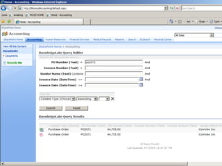 Accounts Payable Killer Application for SharePoint | PPTX