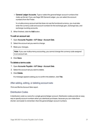 Accounts Payable a guide for ACCPAC Sage | PDF