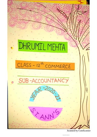 Accounts project on Ratio Analysis for class 12th | PDF