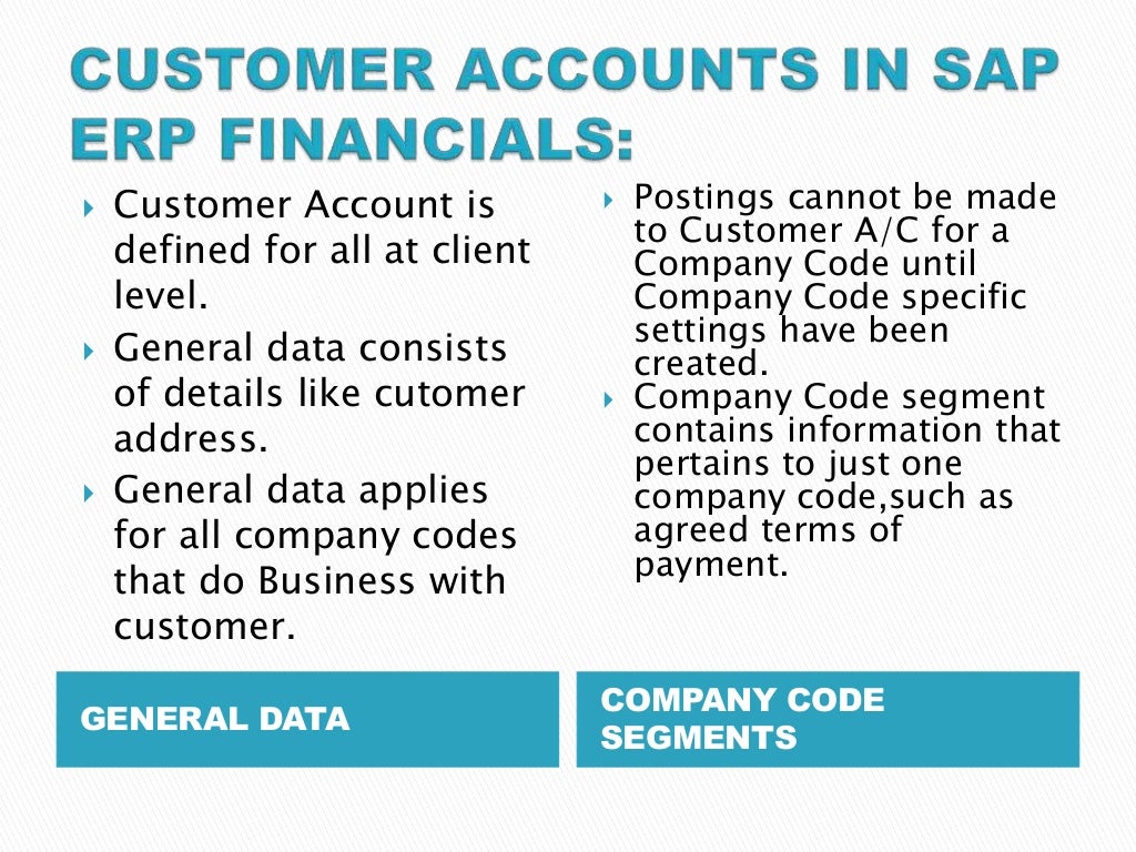 Accounts receivable in sap