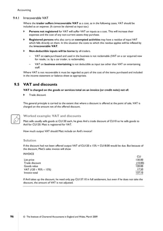 Price Not Include Vat The Institute of Chartered Accountants of Bangladesh (ICAB) Accounting ...