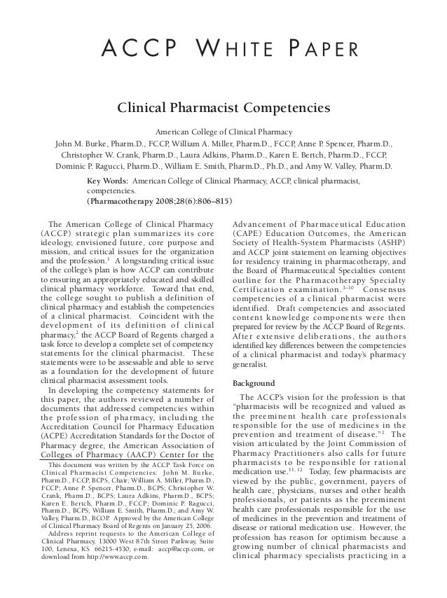 Importance of clinical pharmacy picture