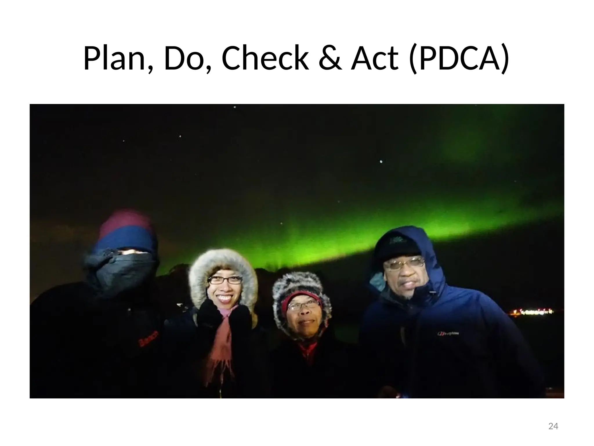 24
Plan, Do, Check & Act (PDCA)
 