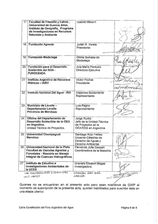 Accreditation Argentina 2008