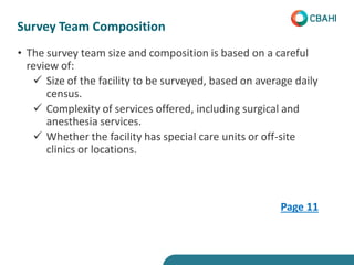 Role of the Visit Team Leader:
• Review the uploaded hospital demographic data.
• Review hospital website (if any) for any...