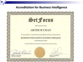 Accreditation for Business Intelligence 