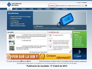 Més grans de 25 anys: qualificació de la prova


              Fase general                                  Fase específica
Exercici 1:   nota 1
Exercici 2:   nota 2                           Matèria obligatòria :     nota 1
Exercici 3:   nota 3                           Matèria optativa :        nota 2
Exercici 4:   nota 4

        Qualificació de la fase:                         Qualificació de la fase:
          Mitjana aritmética                               Mitjana aritmética
  Ha de ser igual o superior a 4 punts.            Ha de ser igual o superior a 4 punts

                         Qualificació definitiva de la prova
                    Mitjana aritmètica de la primera i segona part
                  Aquest resultat ha de ser igual o superior a 5 punts


                     Publicació de resultats: 17 d’abril de 2013
 