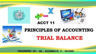 ACCT 11
TRIAL BALANCE
 