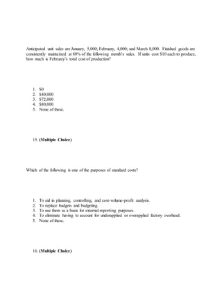 Acct 301 final examination answers umuc | DOCX