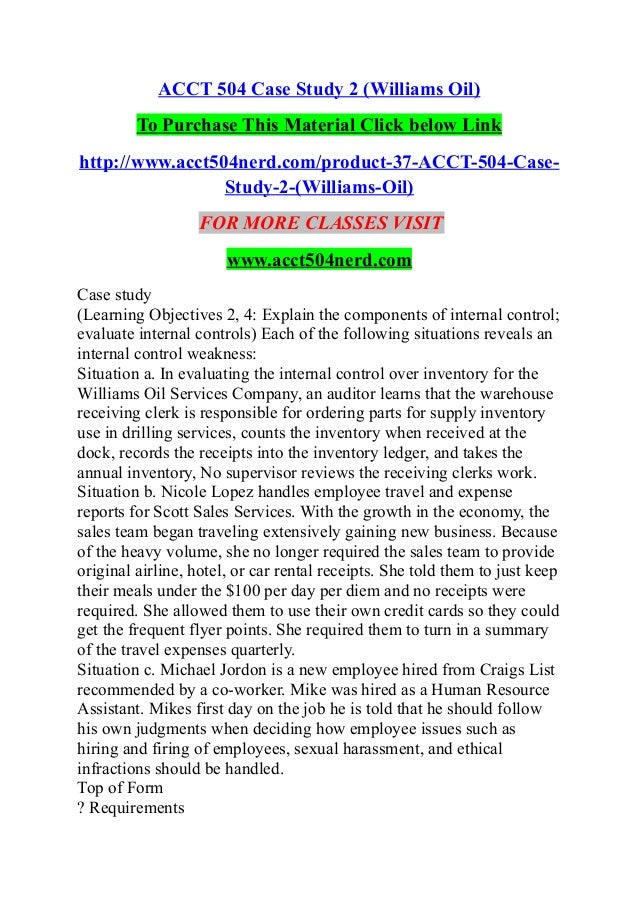 Case study 2 acct 504 essay example 04 picture