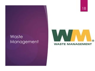 Waste
Management
18
 