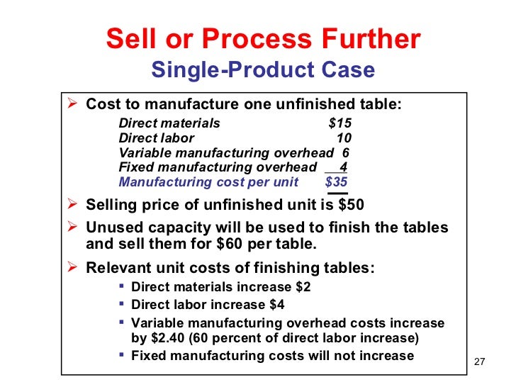 Differential Cost Analysis chapter7