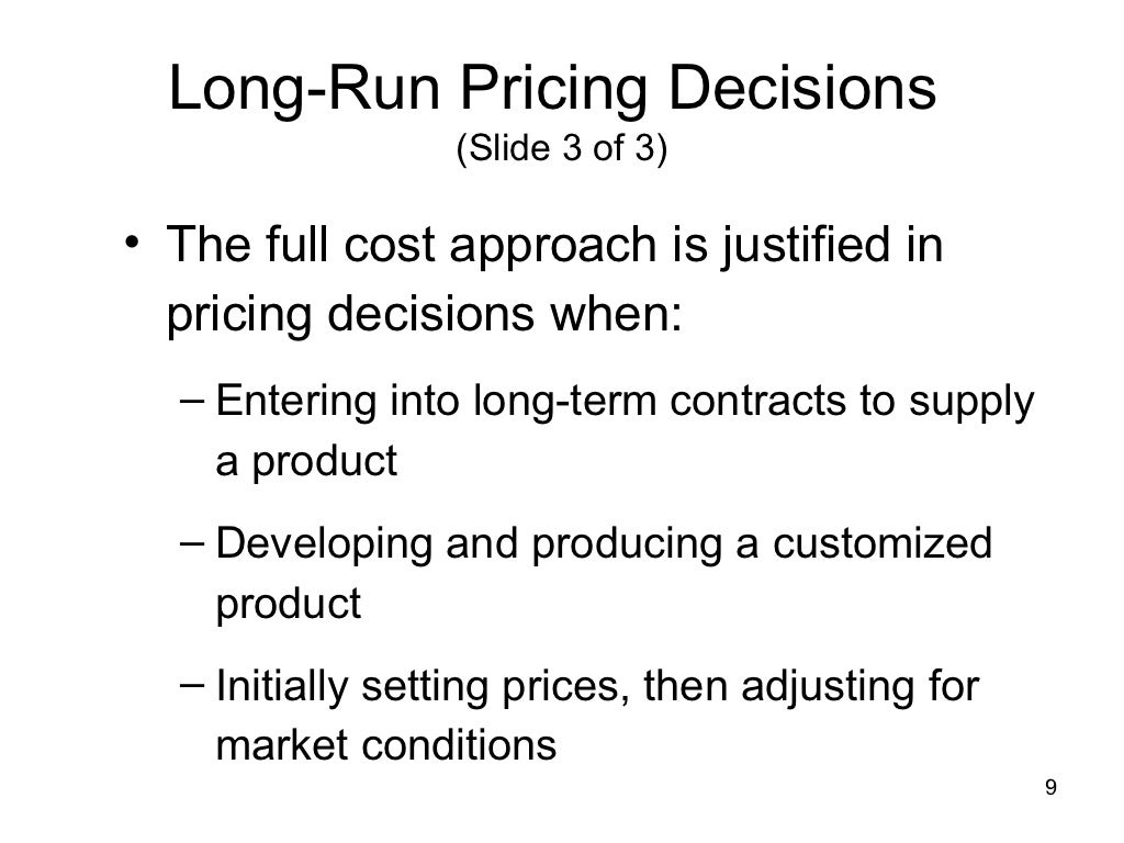 Differential Cost Analysis chapter7