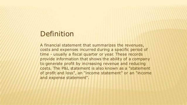 revised schedule vi statement of profit and loss