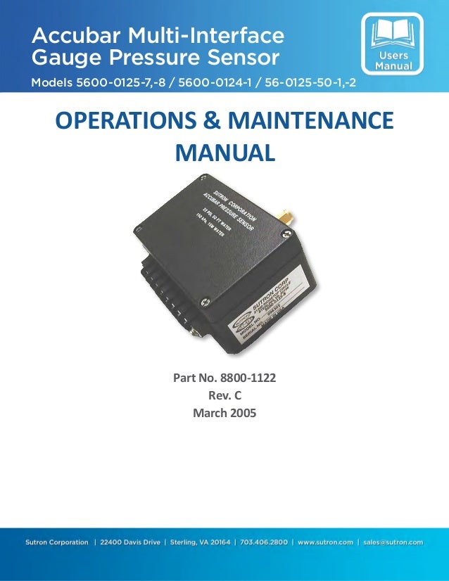 Accubar multi interface gauge pressure sensor