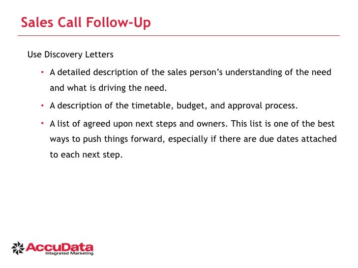 follow up sales call