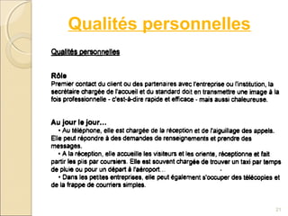 Qualités personnelles
21
 