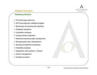 Accumyn Turnaround Restructuring