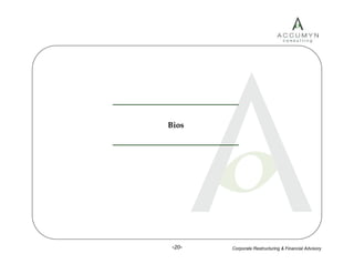 Accumyn Turnaround Restructuring