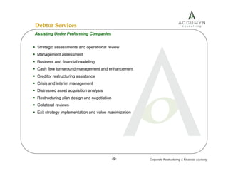 Accumyn Turnaround Restructuring