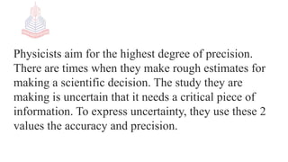 Accuracy and precision | PPTX