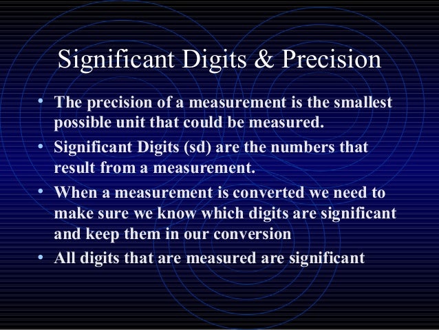 Accuracy Precision Measurement