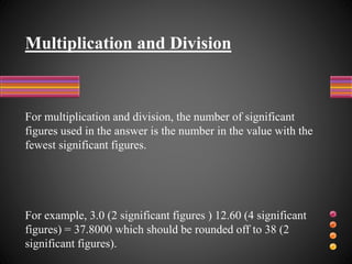 Accuracy precision and significant figures
