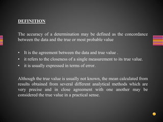 Accuracy precision and significant figures
