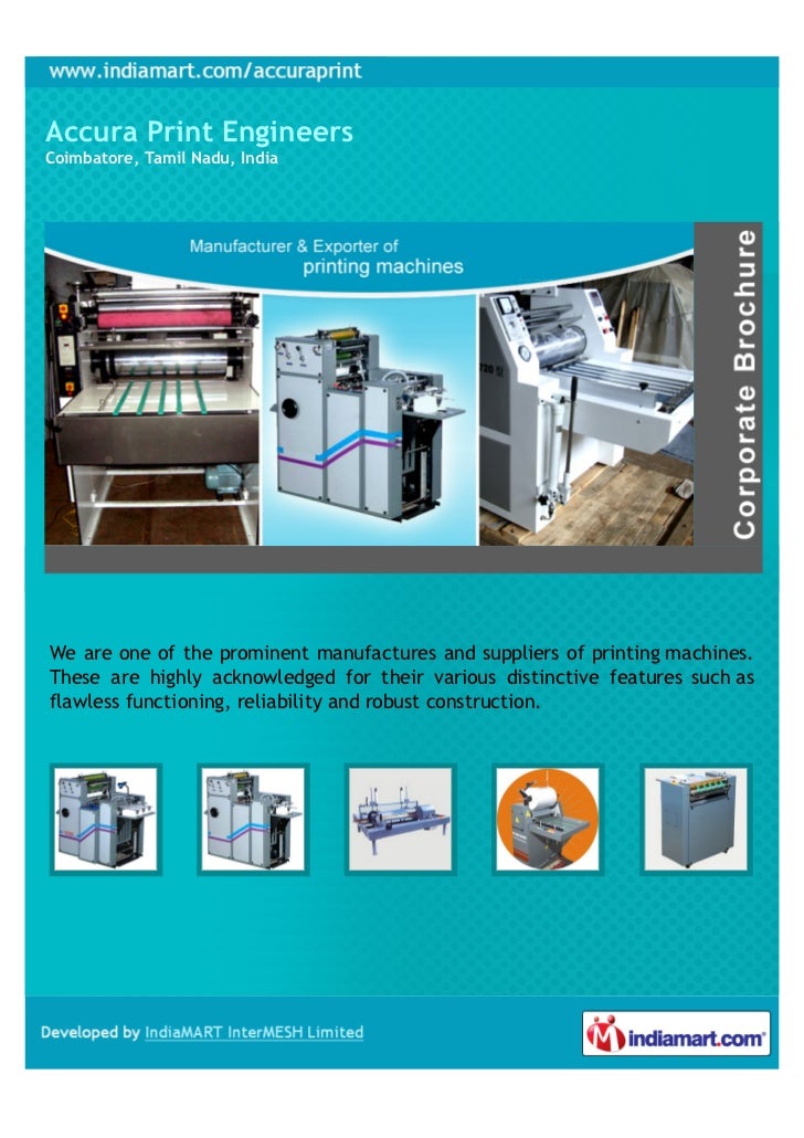Accura Print Engineers, Coimbatore