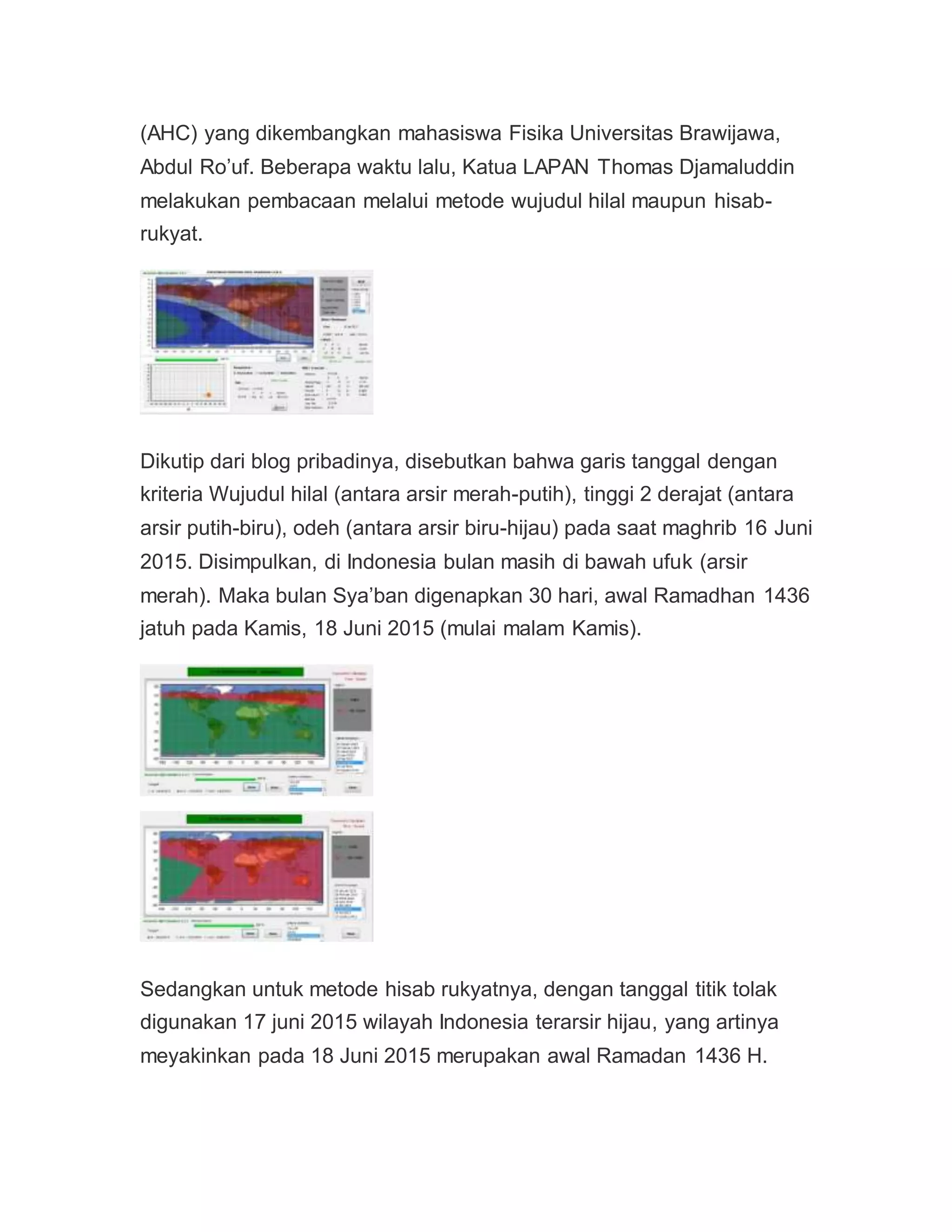 Accurate hijri calculator | DOCX