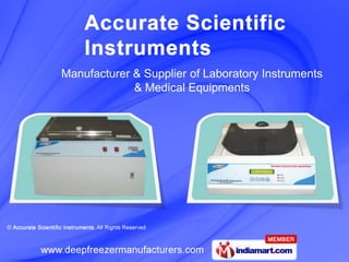 Manufacturer & Supplier of Laboratory Instruments  & Medical Equipments 