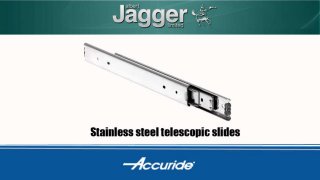 Accuride's stainless steel telescopic slides - available from Albert Jagger