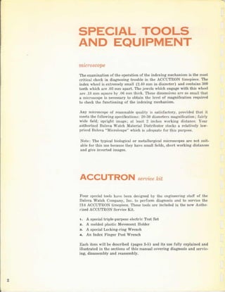 Accutron214 servicemanual | PDF
